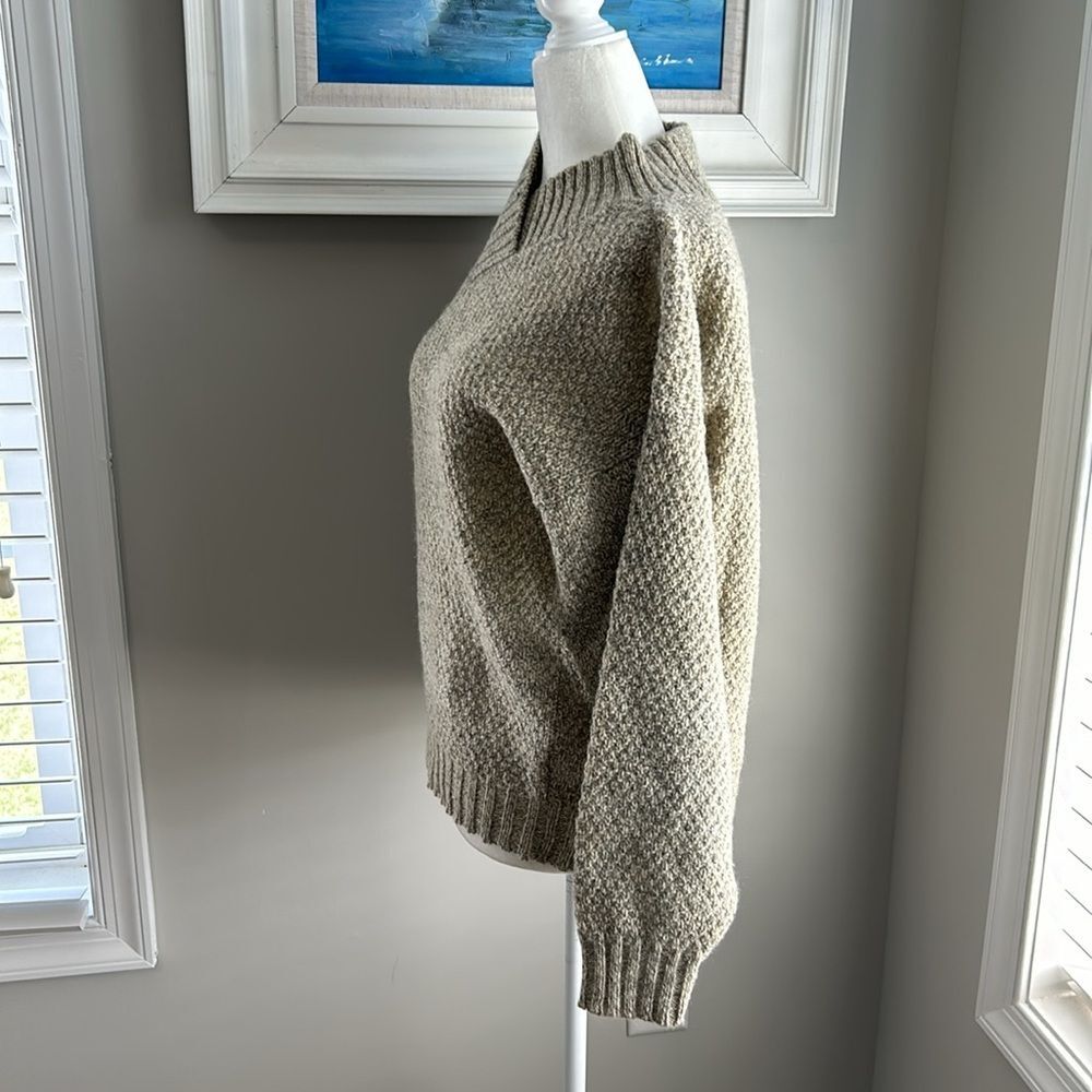 American Eagle Outfitters For Her Vintage 90s Beige Wool Blend Fall Sweater - Picture 3 of 7